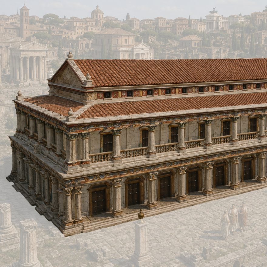 Reconstruction of the Basilica Aemilia