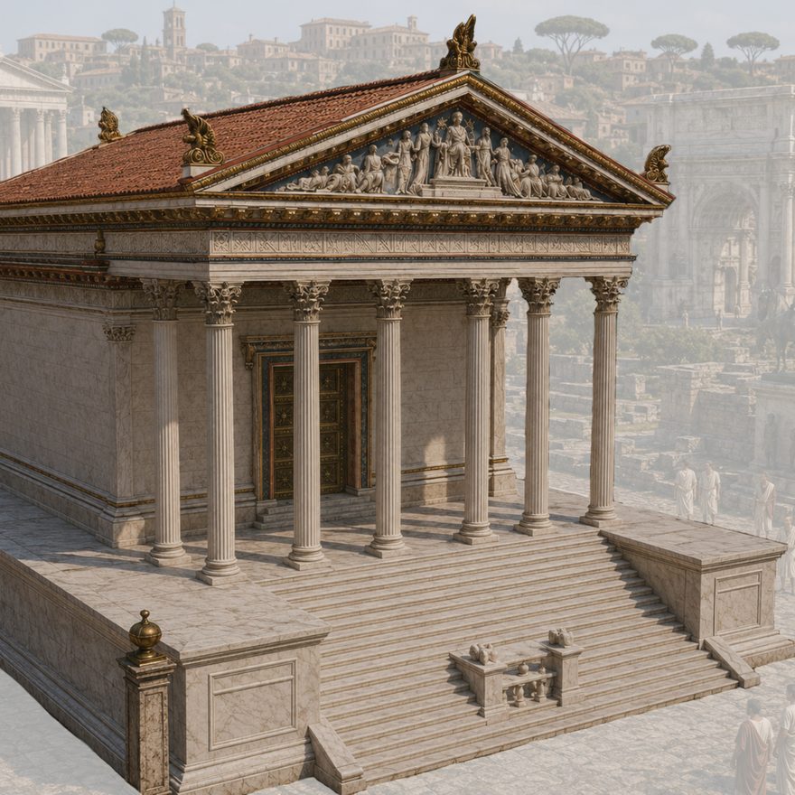 Reconstruction of the Temple of Caesar