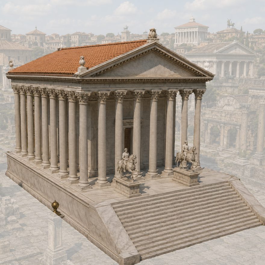 Reconstruction of the Temple of Castor and Pollux