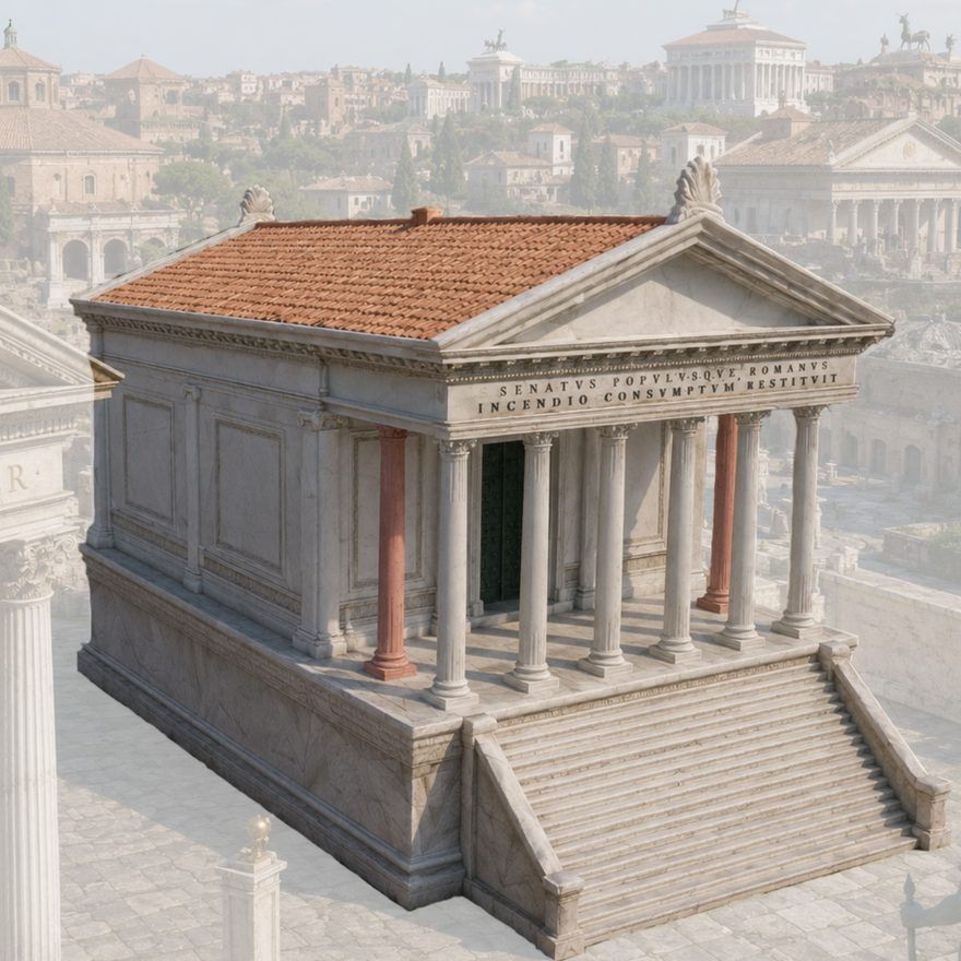 Reconstruction of the Temple of Saturn