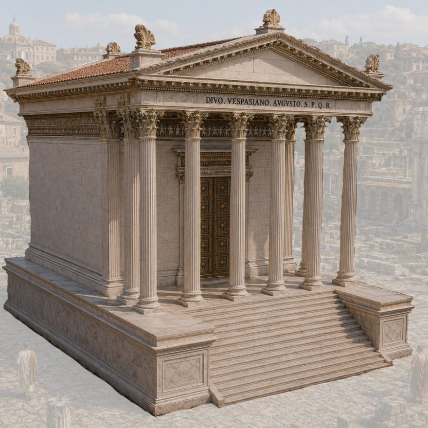 Reconstruction of the Temple of Vespasian