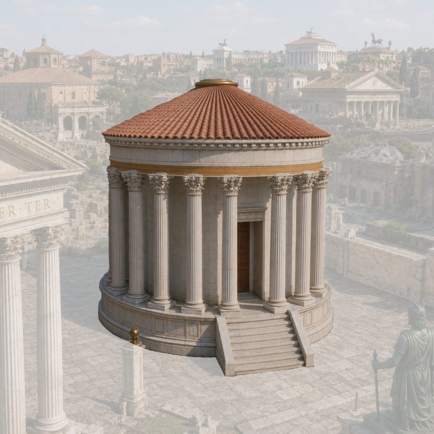 Reconstruction of the Temple of Vesta