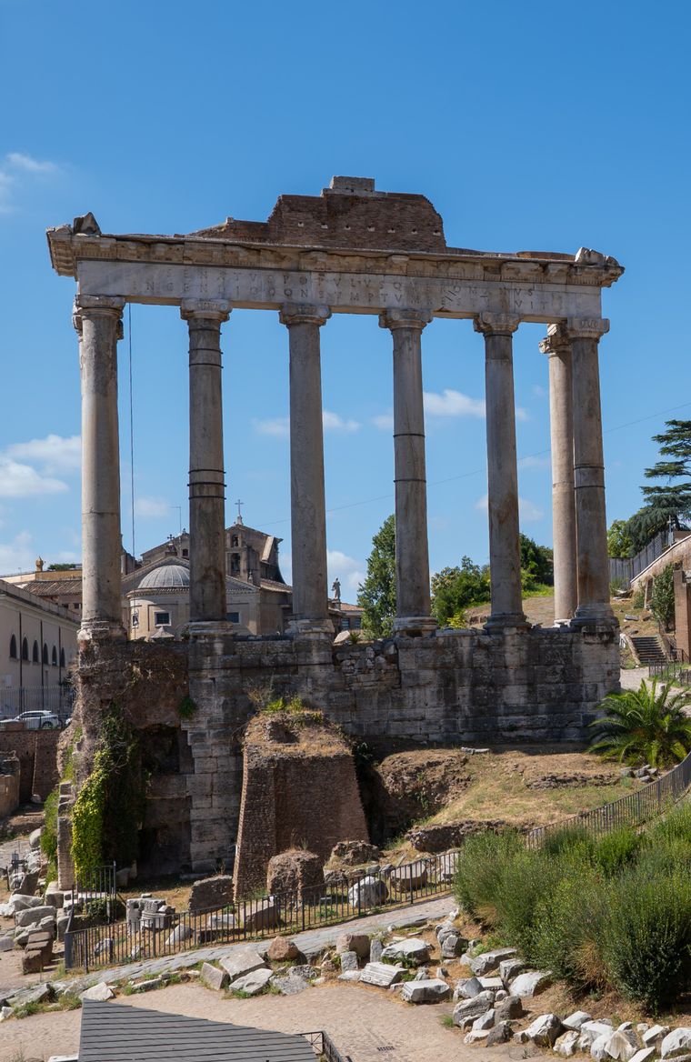 The Temple of Saturn as it stands today